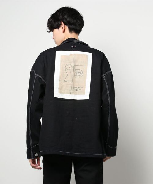 Mark Gonzales（マーク・ゴンザレス）の「【Mark Gonzales／マークゴンザレス】 ptpach coverall（カバーオール・メンズ・ブラック/ブラウン・MEDIUM/LARGE）」の15枚目の写真