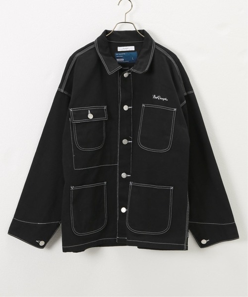 Mark Gonzales（マーク・ゴンザレス）の「【Mark Gonzales／マークゴンザレス】 ptpach coverall（カバーオール・メンズ・ブラック/ブラウン・MEDIUM/LARGE）」の2枚目の写真