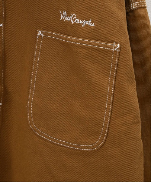 Mark Gonzales（マーク・ゴンザレス）の「【Mark Gonzales／マークゴンザレス】 ptpach coverall（カバーオール・メンズ・ブラック/ブラウン・MEDIUM/LARGE）」の4枚目の写真