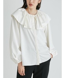 Mila Owen | ラッフルカラーボリュームスリーブブラウス(シャツ/ブラウス)