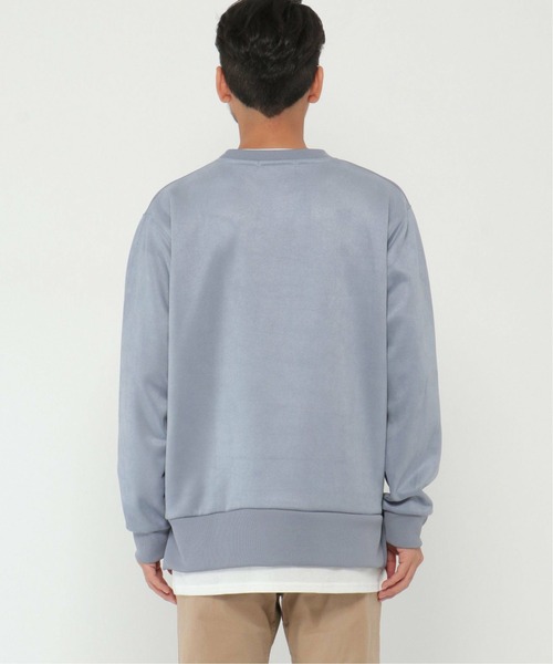 ikka（イッカ）の「清潔フェイクスエードレイヤードプルオーバー（スウェット・メンズ・ブルー/ライトグレー・L/M/S/XL）」の17枚目の写真