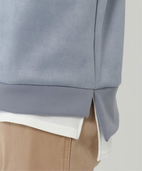 ikka（イッカ）の「清潔フェイクスエードレイヤードプルオーバー（スウェット・メンズ・ブルー/ライトグレー・L/M/S/XL）」の21枚目の写真