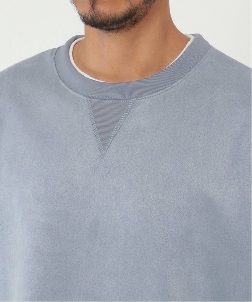 ikka（イッカ）の「清潔フェイクスエードレイヤードプルオーバー（スウェット・メンズ・ブルー/ライトグレー・L/M/S/XL）」の22枚目の写真