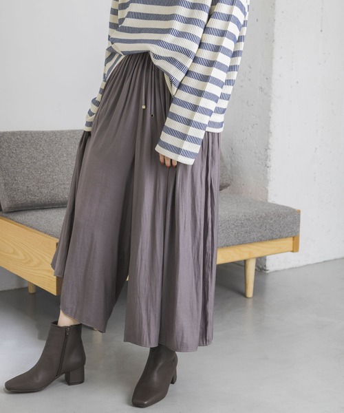 URBAN RESEARCH（アーバンリサーチ）の「ツイルギャザースカーチョ（その他パンツ・レディース・オレンジ/ブルー/グレー系その他・FREE）」の2枚目の写真