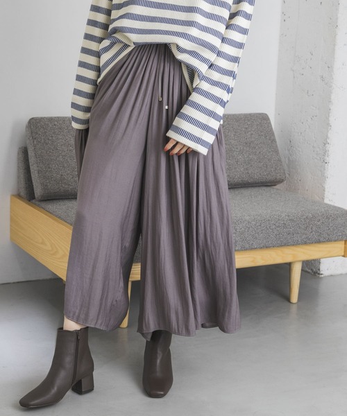 URBAN RESEARCH（アーバンリサーチ）の「ツイルギャザースカーチョ（その他パンツ・レディース・オレンジ/ブルー/グレー系その他・FREE）」の4枚目の写真