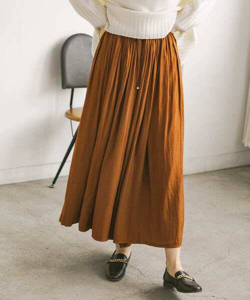 URBAN RESEARCH（アーバンリサーチ）の「ツイルギャザースカーチョ（その他パンツ・レディース・オレンジ/ブルー/グレー系その他・FREE）」の8枚目の写真