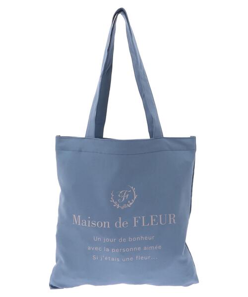 Maison de FLEUR（メゾンドフルール）の「EC限定ロゴプリントスクエアトートバッグ（トートバッグ・レディース・プラム/ブラック/ブルー/オリーブ・FREE）」の20枚目の写真