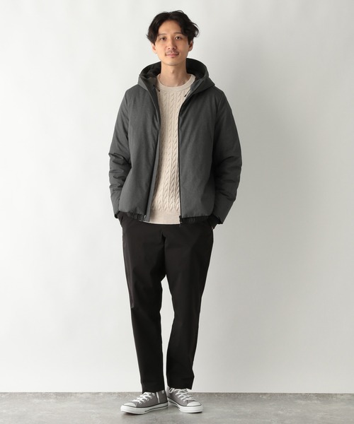GLOBAL WORK（グローバルワーク）の「カシミヤミックスケーブルニット/954135（ニット/セーター・メンズ・チャコールグレー/ライトグリーン/オフホワイト/ベージュ/ダークブラウン/スカイブルー・SMALL/MEDIUM/LARGE/X-LARGE）」の10枚目の写真