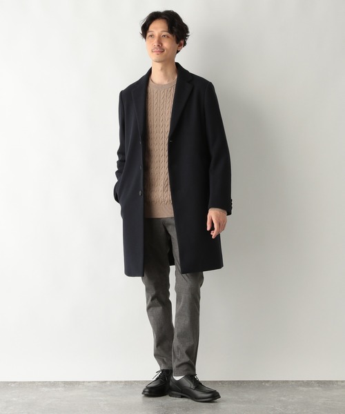 GLOBAL WORK（グローバルワーク）の「カシミヤミックスケーブルニット/954135（ニット/セーター・メンズ・チャコールグレー/ライトグリーン/オフホワイト/ベージュ/ダークブラウン/スカイブルー・SMALL/MEDIUM/LARGE/X-LARGE）」の15枚目の写真