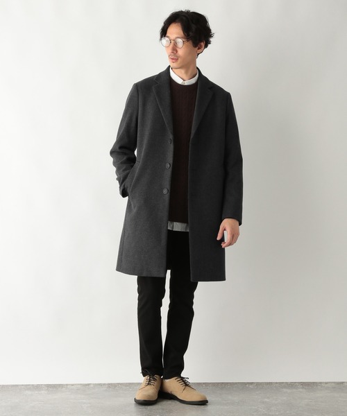 GLOBAL WORK（グローバルワーク）の「カシミヤミックスケーブルニット/954135（ニット/セーター・メンズ・チャコールグレー/ライトグリーン/オフホワイト/ベージュ/ダークブラウン/スカイブルー・SMALL/MEDIUM/LARGE/X-LARGE）」の14枚目の写真