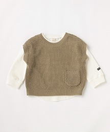 petit main | ニットベストTシャツセット(ニット/セーター)