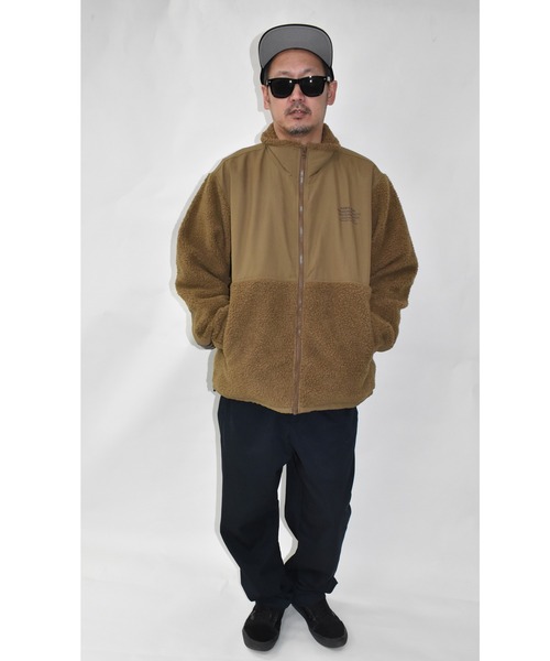 DOUBLE STEAL(ダブルスティール)の「DS Logo Sheep Boa JKT(その他アウター・メンズ・ダークグリーン/キャメル・X-LARGE/LARGE)」の6枚目の写真