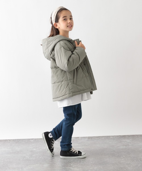 GLOBAL WORK（グローバルワーク）の「キッズ/軽やかウォーム2wayフード/215901（その他アウター・キッズ・カーキ/ブラック・120cm/110cm/100cm/150cm/140cm/160cm/130cm）」の17枚目の写真