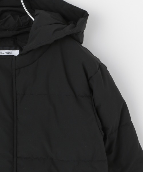 GLOBAL WORK（グローバルワーク）の「キッズ/軽やかウォーム2wayフード/215901（その他アウター・キッズ・カーキ/ブラック・120cm/110cm/100cm/150cm/140cm/160cm/130cm）」の4枚目の写真