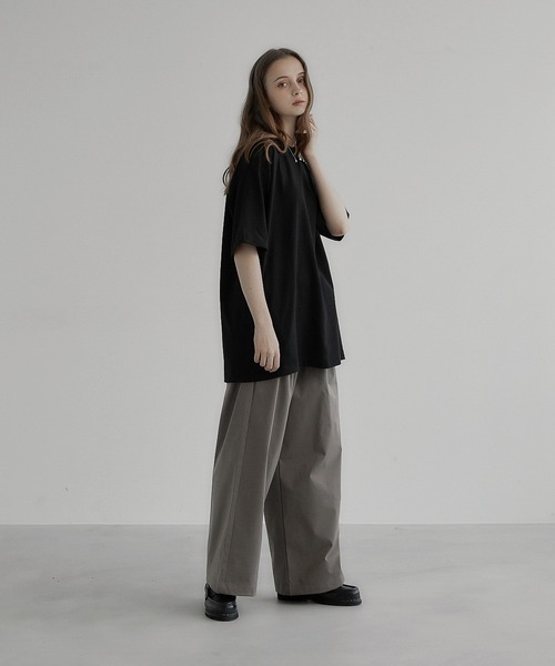 remer（リメール）の「loose box pleats basic wide PT (spring A)/ルーズボックスプリーツベーシックワイドパンツ（その他パンツ・メンズ・ブラック/グレイッシュベージュ・SMALL/MEDIUM/LARGE）」の10枚目の写真