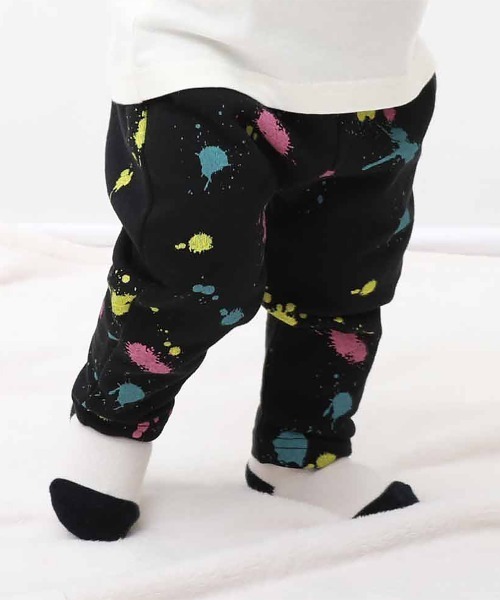devirock(デビロック)の「ベビープリントスウェットサルエルパンツ(スウェットパンツ・キッズ・グレー系その他/ベージュ/ブラウン系その他/グレー/モカ/ブラック/ブラック系その他/ライトブラウン・80cm/90cm)」の3枚目の写真