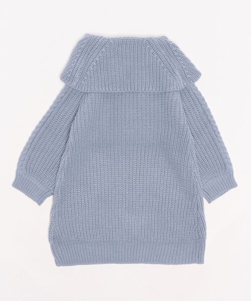 axes femme(アクシーズファム)の「W編み上げニットチュニック(チュニック・キッズ・ブルー/キナリ・SMALL/X-LARGE/LARGE/XX-LARGE/MEDIUM)」の3枚目の写真