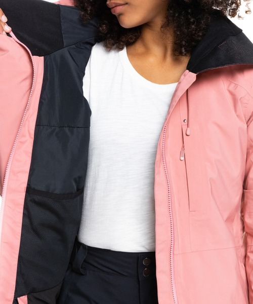 ROXY(ロキシー)の「GORE-TEX STRETCH ESSENCE JK/ロキシースキースノーボードゴアテックスジャケット(マウンテンパーカー・レディース・ブラック/ピンク・LARGE/X-SMALL/MEDIUM/SMALL)」の22枚目の写真