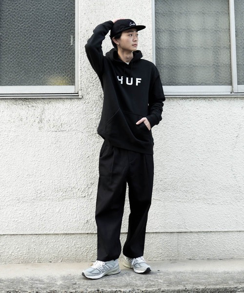HUF ハフ　パーカー　フーディ　スウェット HUF（ハフ）の「HUF &frasl; ハフ ESSENTIALS OG LOGO P&frasl;O HOODIE プル