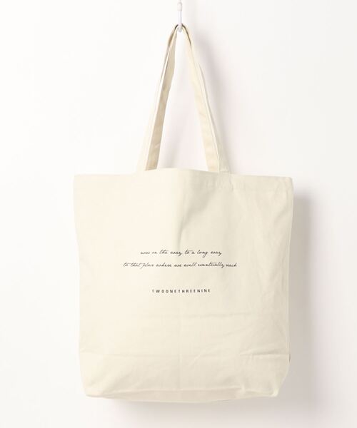 COLONY 2139（コロニートゥーワンスリーナイン）の「メッセージトートバッグ（NATURA)/マチ付きA4収納可能トート（トートバッグ・レディース・ホワイト/ブラック/ホワイト系その他/その他35・FREE）」の9枚目の写真