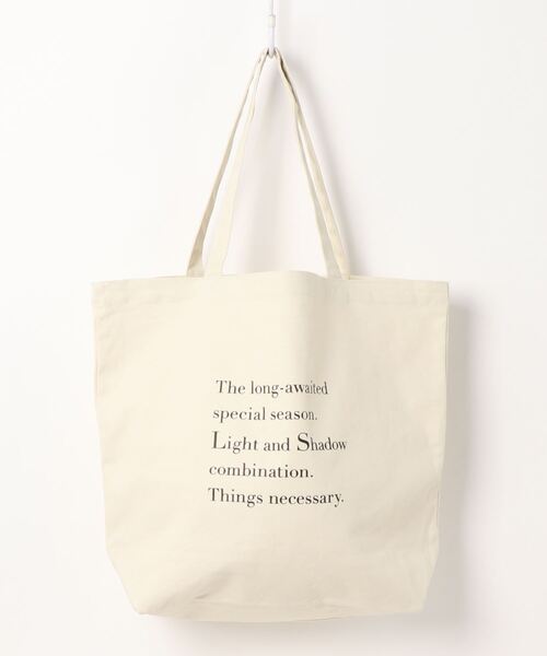 COLONY 2139（コロニートゥーワンスリーナイン）の「メッセージトートバッグ（NATURA)/マチ付きA4収納可能トート（トートバッグ・レディース・ホワイト/ブラック/ホワイト系その他/その他35・FREE）」の11枚目の写真