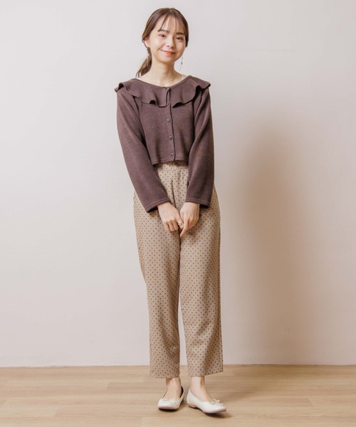 flower（フラワー）の「チャーミングテーパードパンツ（その他パンツ・レディース・ベージュ/グレー・FREE）」の3枚目の写真