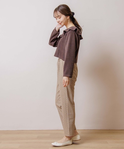 flower（フラワー）の「チャーミングテーパードパンツ（その他パンツ・レディース・ベージュ/グレー・FREE）」の6枚目の写真