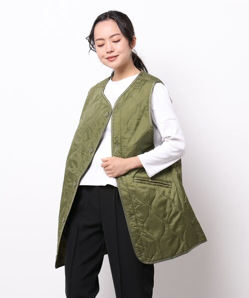 ACT（アクト）の「リップストップ ライナーキルティングベスト（ベスト・レディース・ブラック/カーキ/ベージュ・FREE）」の3枚目の写真