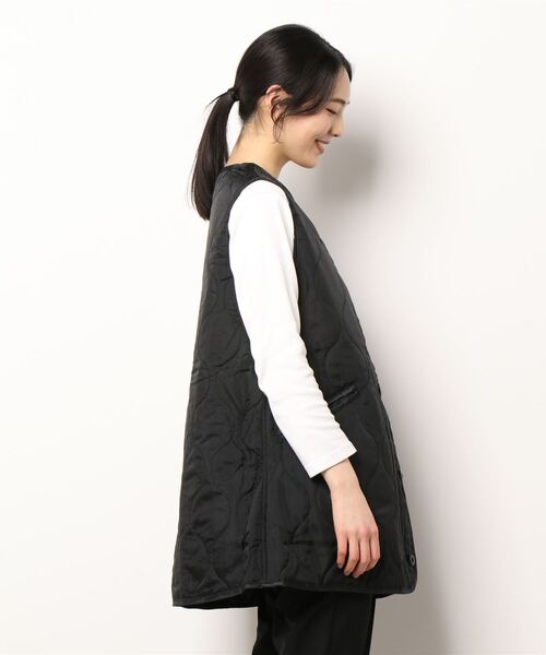 ACT（アクト）の「リップストップ ライナーキルティングベスト（ベスト・レディース・ブラック/カーキ/ベージュ・FREE）」の4枚目の写真