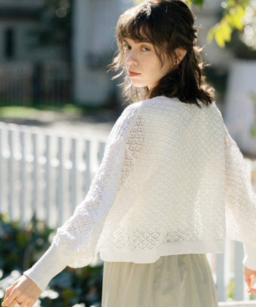 Cheek(チーク)の「クロシェボレロSETワンピース(ワンピース・レディース・オフホワイト/イエロー/ブラック・MEDIUM)」の5枚目の写真