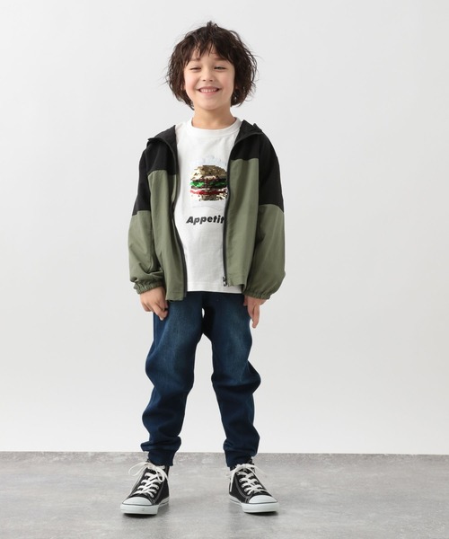 GLOBAL WORK(グローバルワーク)の「スゴラクカットデニムリブパンツ【キッズ】/257327(その他パンツ・キッズ・ブラック/ネイビー/ブルー・110cm/100cm/120cm/130cm/140cm/150cm/160cm)」の16枚目の写真