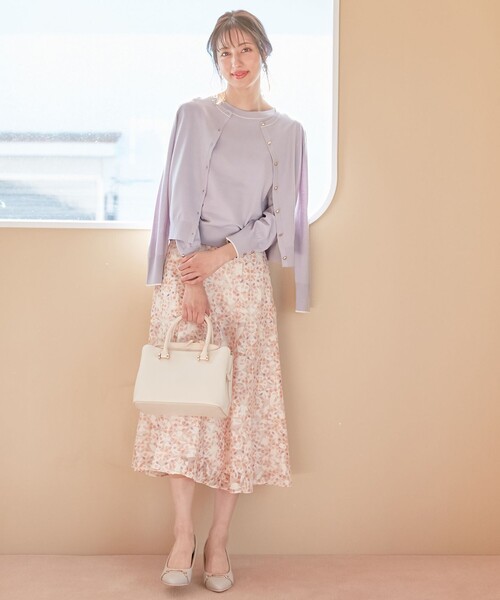 ANY SIS(エニィスィス)の「【any SiS×plantica】フラワープリント スカート(スカート・レディース・オレンジ系4/ピンク系4/グレー系4・2/3/1)」の5枚目の写真