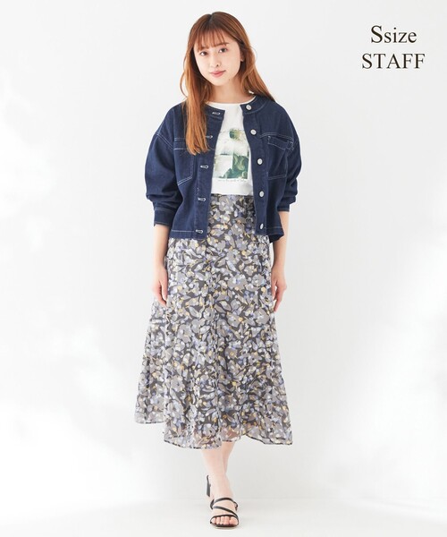 ANY SIS(エニィスィス)の「【any SiS×plantica】フラワープリント スカート(スカート・レディース・オレンジ系4/ピンク系4/グレー系4・2/3/1)」の19枚目の写真