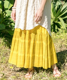 チャイハネ | 【チャイハネ】箔プリントティアードスカート(スカート)