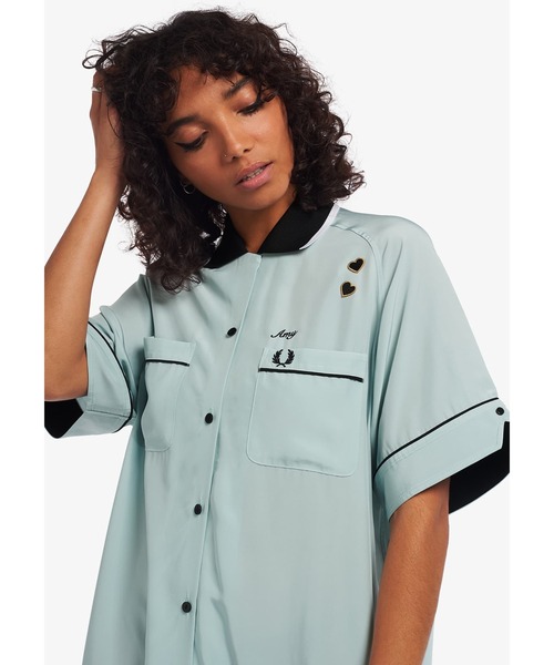 【FRED PERRY】Bowling Shirt Dress ボウリングシャツ FRED PERRY（フレッドペリー）の「Amy Winehouse Bowling Shirt