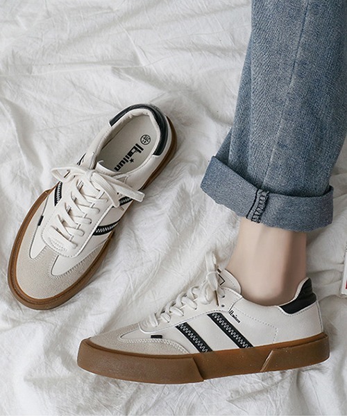 SVEC（シュベック）の「ガムソール ローカット ミリタリー ローテクスニーカー（スニーカー・レディース・ホワイト・36/43/37/41/44/39/38/40/42/35）」の14枚目の写真