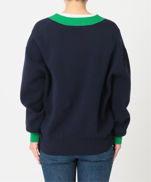 JOURNAL STANDARD relume（ジャーナルスタンダード　レリューム）の「《追加2》ダブルニットコントラストカーディガン◆（カーディガン/ボレロ・レディース・ネイビー・FREE）」の12枚目の写真