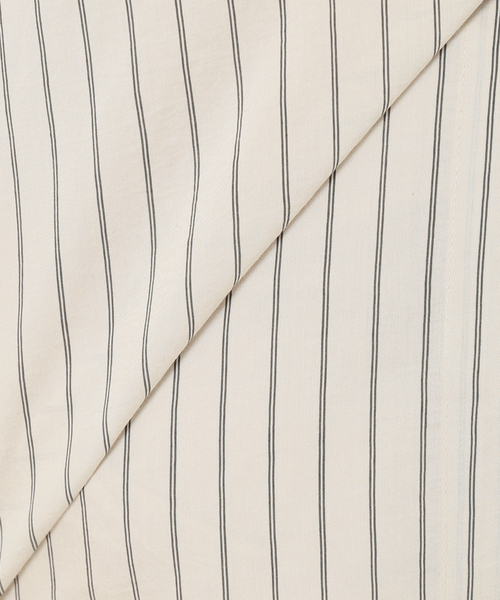 journal standard L'essage(ジャーナルスタンダードレサージュ)の「ストライプ/ムジ Vネックフレアワンピース◆(ワンピース・レディース・ブラック/ベージュ/グリーン・FREE)」の14枚目の写真