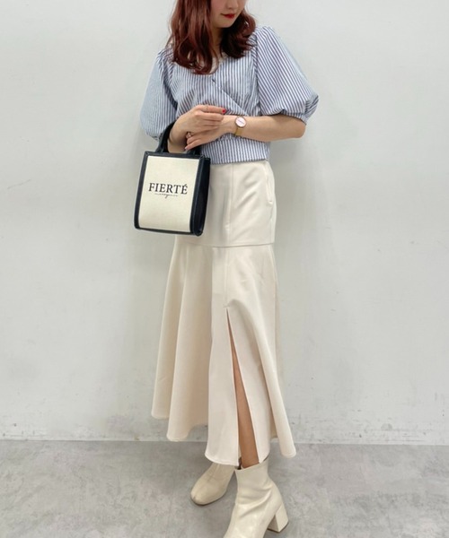 one after another NICE CLAUP(ワンアフターアナザーナイスクラップ)の「Sサイズあり カシュクールブラウス セットアップスカートあり(シャツ/ブラウス・レディース・ホワイト系その他/グリーン系その他/ブルー系その他・SMALL/MEDIUM)」の9枚目の写真