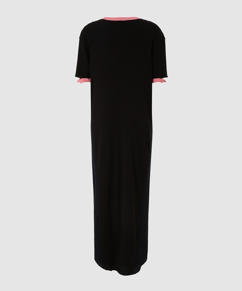 NOMA t.d.(ノーマティーディー)の「Cut out Ribbed Dress(ワンピース・レディース・ブラック/グレー・2/1)」の3枚目の写真