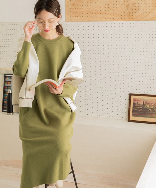 セール ブランド古着 ニットワンピース ワンピース Items Urbanresearch アイテムズ アーバンリサーチ のファッション通販 Zozoused