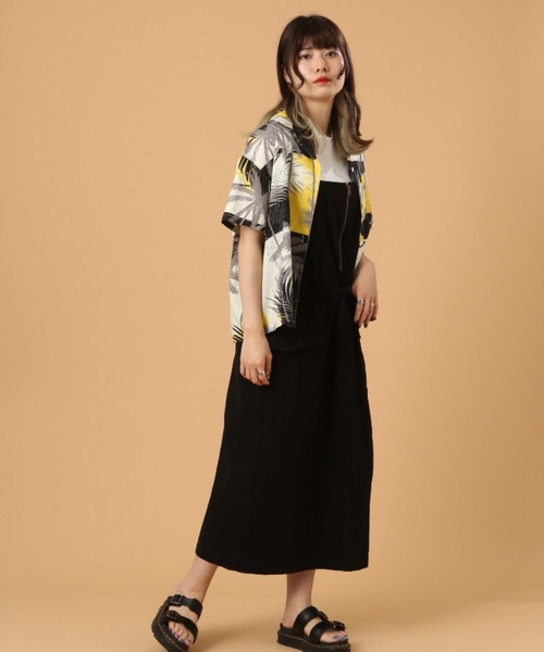 AVIREX（アヴィレックス）の「ZIP JUMPER SKIRT/ ジップジャンパースカート（ジャンパースカート・レディース・ブラック/カーキ・SMALL/MEDIUM）」の13枚目の写真