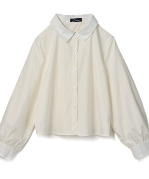 Mayree（メイリー）の「バックプリーツシャツ(le)（シャツ/ブラウス・レディース・オフホワイト/ブルー・FREE）」の3枚目の写真