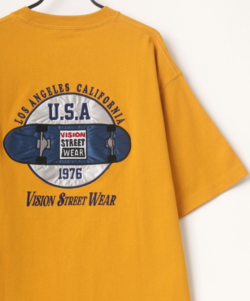 VISION STREET WEAR（ヴィジョンストリートウェア）の「VISION STREET WEAR/ヴィジョンストリートウェア ビッグシルエット グラフィック イラスト プリント ワンポイント刺繍 Tシャツ（Tシャツ/カットソー・メンズ・チャコールグレー/オフホワイト/ミント/マスタード/ホワイト系その他/グレー系その他/グリーン系その他/パープル系その他/ホワイト系その他2/グレー系その他2/グリーン系その他2/パープル系その他2・LL/M/L）」の12枚目の写真