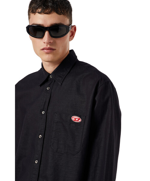 DIESEL(ディーゼル)の「メンズ シャツ リネンミックス(シャツ/ブラウス・メンズ・ホワイト系その他/ブラック/オレンジ・MEDIUM/SMALL/LARGE/X-SMALL/XX-LARGE/X-LARGE)」の16枚目の写真