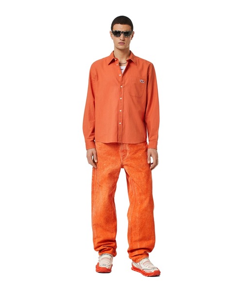 DIESEL(ディーゼル)の「メンズ シャツ リネンミックス(シャツ/ブラウス・メンズ・ホワイト系その他/ブラック/オレンジ・MEDIUM/SMALL/LARGE/X-SMALL/XX-LARGE/X-LARGE)」の7枚目の写真