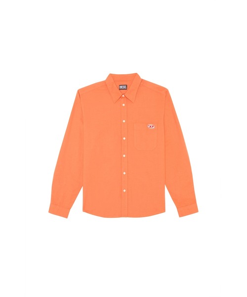 DIESEL(ディーゼル)の「メンズ シャツ リネンミックス(シャツ/ブラウス・メンズ・ホワイト系その他/ブラック/オレンジ・MEDIUM/SMALL/LARGE/X-SMALL/XX-LARGE/X-LARGE)」の8枚目の写真