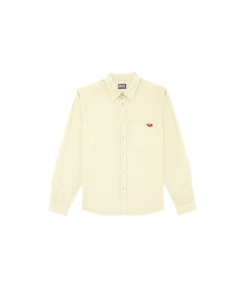 DIESEL(ディーゼル)の「メンズ シャツ リネンミックス(シャツ/ブラウス・メンズ・ホワイト系その他/ブラック/オレンジ・MEDIUM/SMALL/LARGE/X-SMALL/XX-LARGE/X-LARGE)」の4枚目の写真