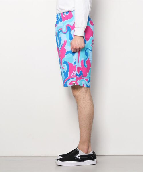 A BATHING APE(アベイシングエイプ)の「MARBLE CAMO SHORTS M(その他パンツ・メンズ・ブルー・SMALL/MEDIUM/LARGE/XX-LARGE/X-LARGE)」の4枚目の写真
