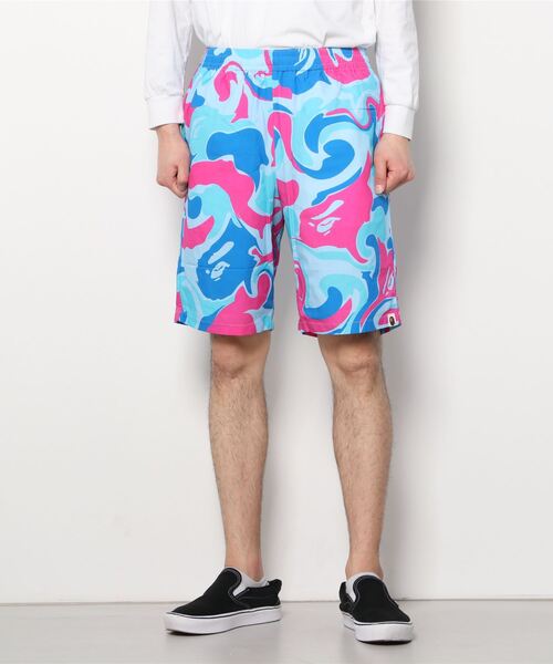 A BATHING APE(アベイシングエイプ)の「MARBLE CAMO SHORTS M(その他パンツ・メンズ・ブルー・SMALL/MEDIUM/LARGE/XX-LARGE/X-LARGE)」の5枚目の写真